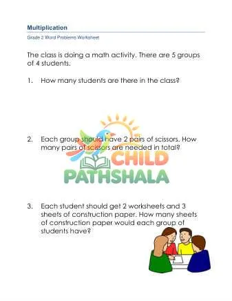 Preview of Multiplication Word Problems