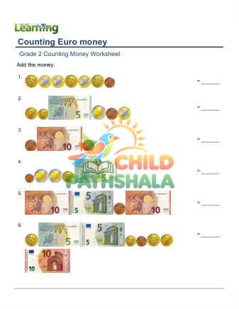 Preview of Counting Euro Coins E