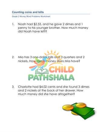 Counting Money Word Problems B