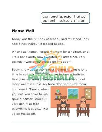 Preview of Level J1 Childrens Story