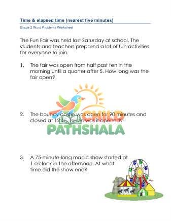 Elapsed Time Word Problems B