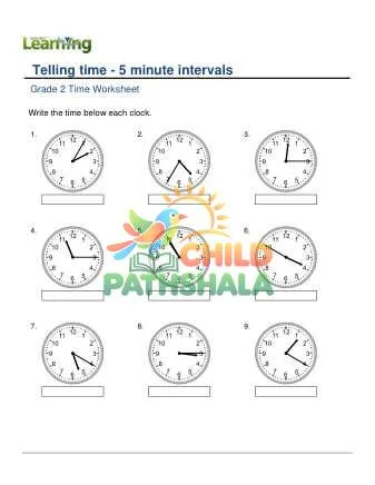 Preview of Telling Time 5 Minute Intervals