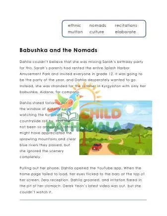 Preview of Level Wx Childrens Story