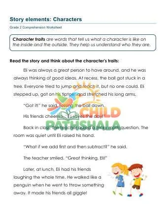 Preview of Character Traits Cse
