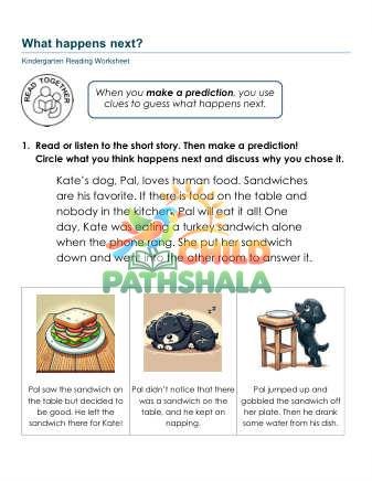 Predictions Fsw Worksheet for Grade 1