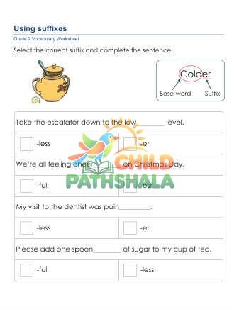 Identify Suffixes 3