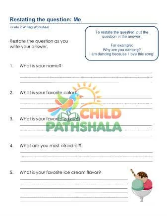 Preview of Restating The Question