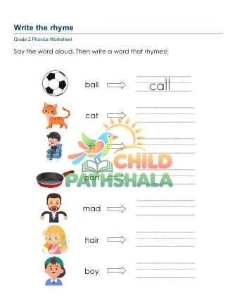 Preview of Rhyming Words