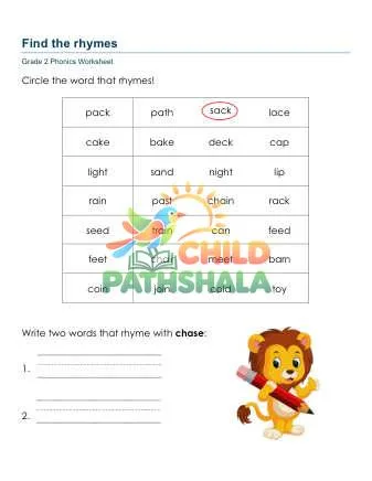 Preview of Rhyming Words Kbj