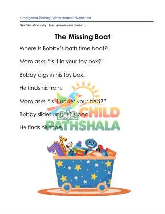 Preview of Reading Comprehension Story Missing Boat