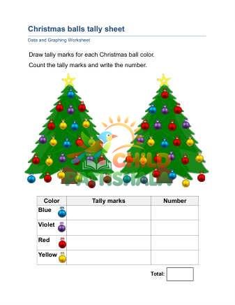Tally Sheets C Worksheet for Grade 2