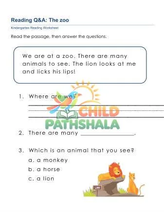 Preview of Reading Question Answer