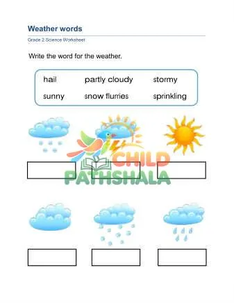 Preview of Weather Words