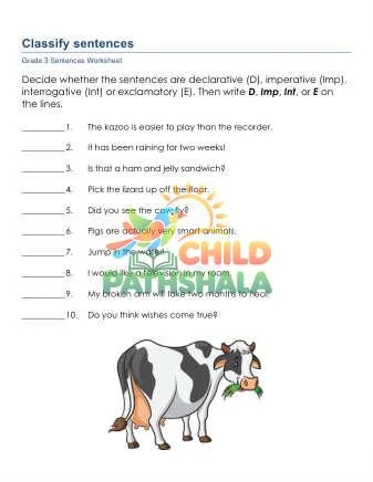 Preview of Classify Sentences Ysk