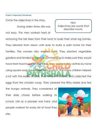 Preview of Finding Adjectives