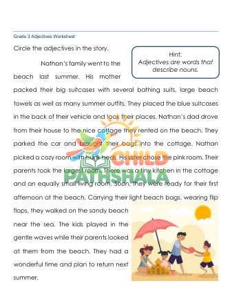 Preview of Finding Adjectives B