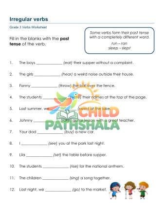 Preview of Irregular Verbs A