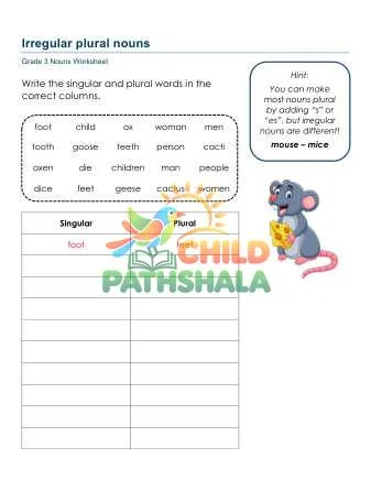 Preview of Plural Nouns