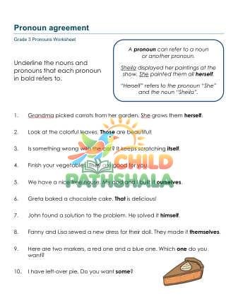 Preview of Pronoun Agreement B