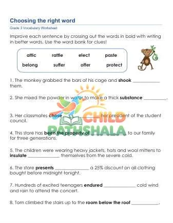 Preview of Sentences Right Words