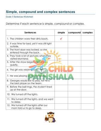 Preview of Simple Compound Complex Sentences A