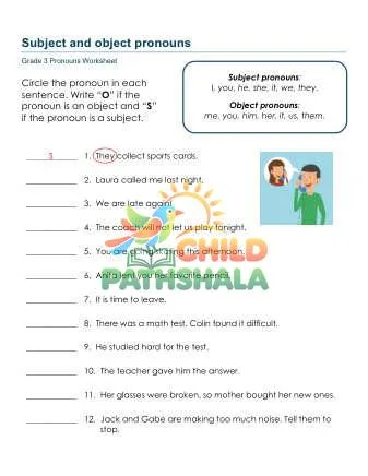 Preview of Subject Object Pronouns