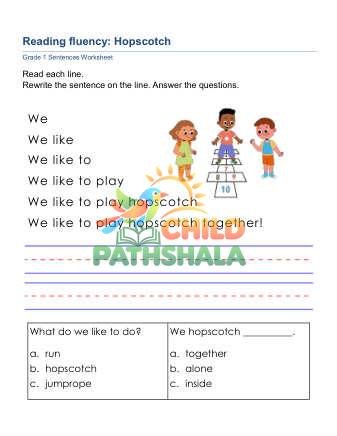 Sentences Reading Fluency B