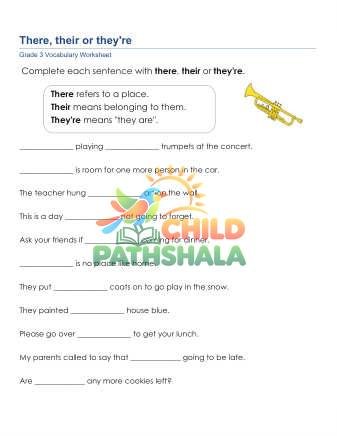 There They Are Their Sentences 3