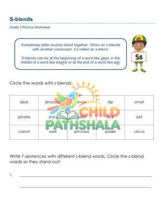 Preview of Consonant Blends