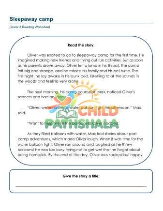 Preview of Comprehension Practice
