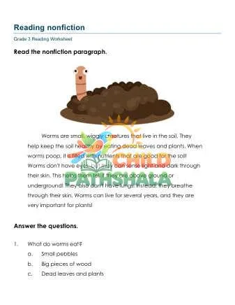 Preview of Reading Nonfiction Paragraphs