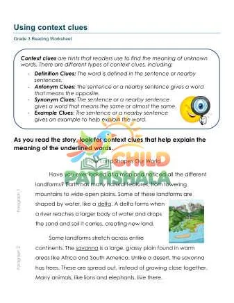 Preview of Reading With Context Clues