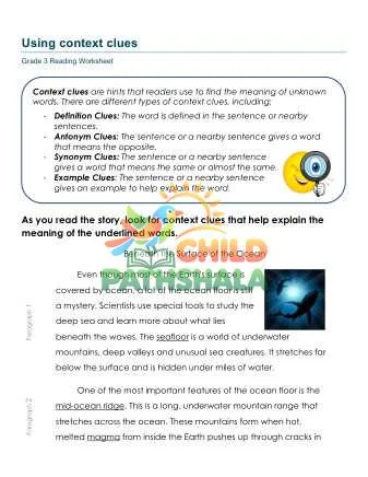Preview of Reading With Context Clues