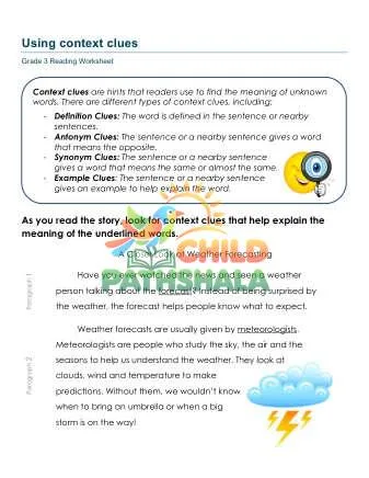Preview of Reading With Context Clues
