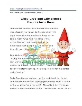 Preview of Story Golly Grue And Grimbletoes