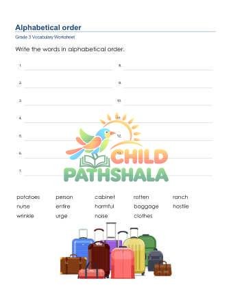 Preview of Alphabetical Order List 2