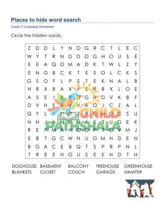 Preview of Hide And Seek Word Search Uppercase