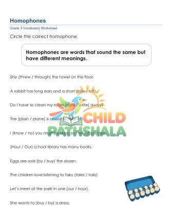 Homophones 3