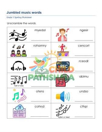 Preview of Jumbled Spelling Words