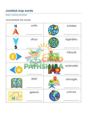 Preview of Jumbled Spelling Words