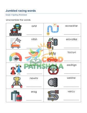 Preview of Jumbled Spelling Words Wew