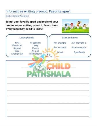 Preview of Informative Writing Prompts