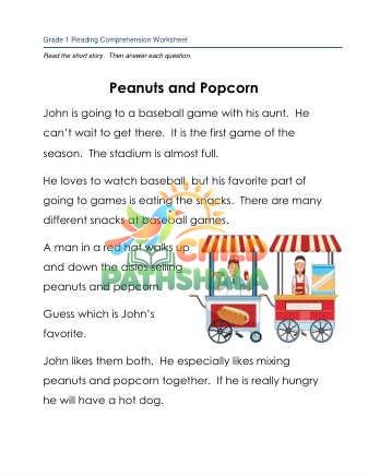 Preview of Story Peanuts Popcorn
