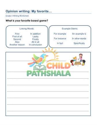 Preview of Opinion Writing Prompts