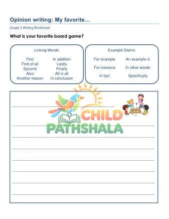 Preview of Opinion Writing Prompts