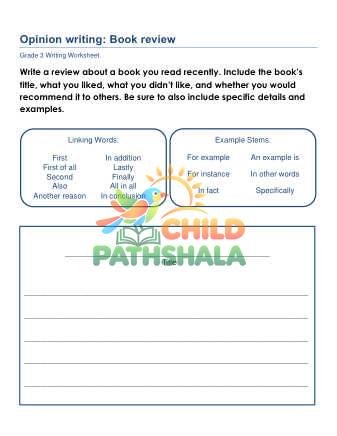 Physical printed worksheet page test layout