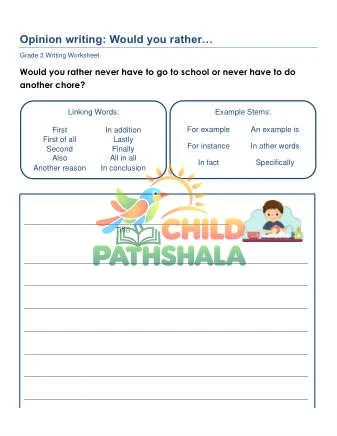 Preview of Opinion Writing Prompts Kxg