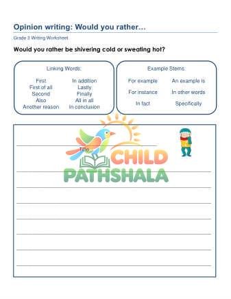Preview of Opinion Writing Prompts Qqw