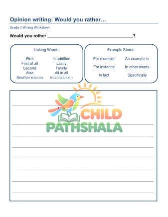 Preview of Opinion Writing Prompts Rxk