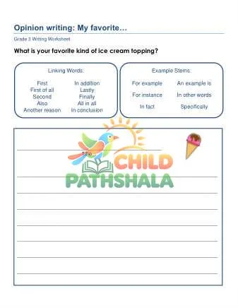 Preview of Opinion Writing Prompts